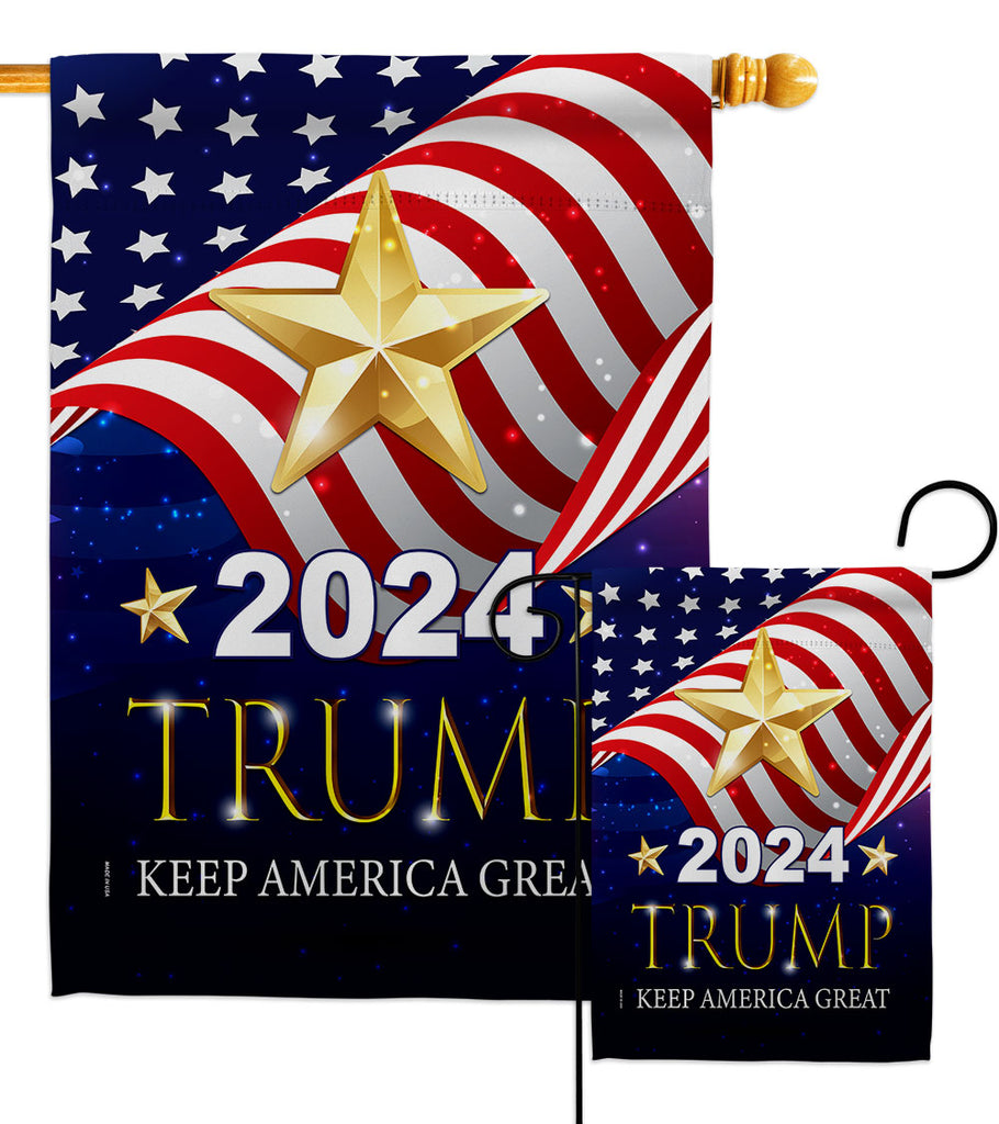 2024 Trump Keep America Great Patriotic Americana Vertical Impressio – 