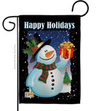 Holiday Snowman - Christmas Winter Vertical Impressions Decorative Flags HG114080 Made In USA