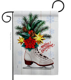 Christmas Skates - Christmas Winter Vertical Impressions Decorative Flags HG114245 Made In USA