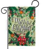 Merry Chistmas - Christmas Winter Vertical Impressions Decorative Flags HG137285 Made In USA