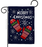 Christmas Mitten - Christmas Winter Vertical Impressions Decorative Flags HG192226 Made In USA