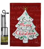 The Christmas Tree - Christmas Winter Vertical Impressions Decorative Flags HG137310 Made In USA