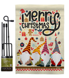 Christmas Gnome - Christmas Winter Vertical Impressions Decorative Flags HG137322 Made In USA