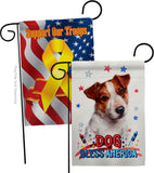 Patriotic Jack Russell Terrier - Pets Nature Vertical Impressions Decorative Flags HG120101 Made In USA