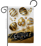 Golden Eggs Party - Easter Spring Vertical Impressions Decorative Flags HG103078 Made In USA