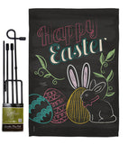 Colorful Easter Eggs - Easter Spring Vertical Impressions Decorative Flags HG103054 Made In USA