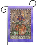 Happy Owl Lo Ween - Halloween Fall Vertical Impressions Decorative Flags HG112064 Made In USA