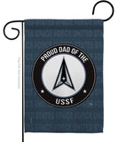 Proud Dad USSF - Military Americana Vertical Impressions Decorative Flags HG108522 Made In USA