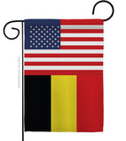 Belgium US Friendship - Nationality Flags of the World Vertical Impressions Decorative Flags HG140296 Made In USA