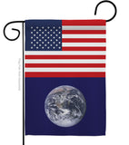 Earth US - Nationality Flags of the World Vertical Impressions Decorative Flags HG140363 Made In USA