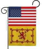 Scotland US Friendship - Nationality Flags of the World Vertical Impressions Decorative Flags HG140641 Made In USA