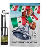 Mexican Independence Day - Nationality Flags of the World Vertical Impressions Decorative Flags HG108619 Made In USA