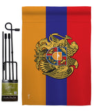 Armenia - Nationality Flags of the World Vertical Impressions Decorative Flags HG140901 Made In USA