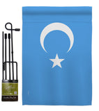 Uyghur - Nationality Flags of the World Vertical Impressions Decorative Flags HG170197 Made In USA