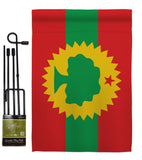 Oromo Liberation - Nationality Flags of the World Vertical Impressions Decorative Flags HG170211 Made In USA