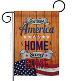 America My Home - Patriotic Americana Vertical Impressions Decorative Flags HG111075 Made In USA