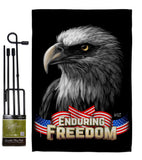 Enduring Freedom - Patriotic Americana Vertical Impressions Decorative Flags HG137372 Made In USA