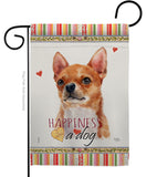 Shorthair Chihuahua Happiness - Pets Nature Vertical Impressions Decorative Flags HG110167 Made In USA