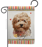 Shaggy Havanese Happiness - Pets Nature Vertical Impressions Decorative Flags HG110187 Made In USA