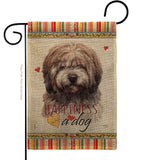 Brindle Tibetan Terrier Happiness - Pets Nature Vertical Impressions Decorative Flags HG110269 Made In USA