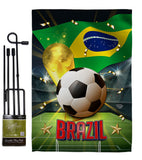 World Cup Brazil - Sports Interests Vertical Impressions Decorative Flags HG190116 Made In USA