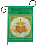 Kiss Me, I'm Irish - St Patrick Spring Vertical Impressions Decorative Flags HG102057 Made In USA