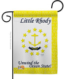 Rhode Island - States Americana Vertical Impressions Decorative Flags HG108142 Made In USA