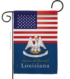 US Louisiana - States Americana Vertical Impressions Decorative Flags HG140570 Made In USA