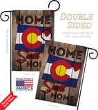 State Colorado Home Sweet Home - States Americana Vertical Impressions Decorative Flags HG191120 Made In USA
