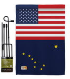 US Alaska - States Americana Vertical Impressions Decorative Flags HG140752 Made In USA