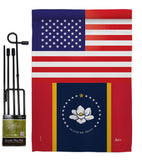 Mississippi US - States Americana Vertical Impressions Decorative Flags HG140909 Made In USA