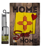 State New Mexico Home Sweet Home - States Americana Vertical Impressions Decorative Flags HG191118 Made In USA