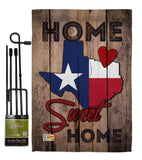 State Texas Home Sweet Home - States Americana Vertical Impressions Decorative Flags HG191119 Made In USA