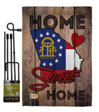 State Georgia Home Sweet Home - States Americana Vertical Impressions Decorative Flags HG191141 Made In USA