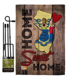 State New Jersey Home Sweet Home - States Americana Vertical Impressions Decorative Flags HG191150 Made In USA