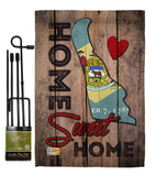 State Delaware Home Sweet Home - States Americana Vertical Impressions Decorative Flags HG191154 Made In USA