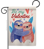 Sloths Love - Valentines Spring Vertical Impressions Decorative Flags HG101072 Made In USA