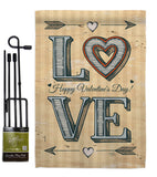 Classic Love - Valentines Spring Vertical Impressions Decorative Flags HG101061 Made In USA