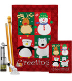 Pal's Greetings - Christmas Winter Vertical Impressions Decorative Flags HG114063 Made In USA