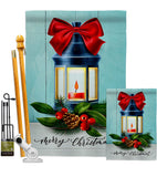 Christmas Lantern - Christmas Winter Vertical Impressions Decorative Flags HG114244 Made In USA