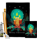 Christmas Candle Lights - Christmas Winter Vertical Impressions Decorative Flags HG114257 Made In USA