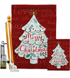 The Christmas Tree - Christmas Winter Vertical Impressions Decorative Flags HG137310 Made In USA