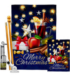 Christmas Wishes - Christmas Winter Vertical Impressions Decorative Flags HG192685 Made In USA