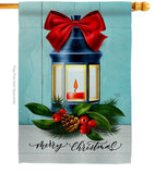 Christmas Lantern - Christmas Winter Vertical Impressions Decorative Flags HG114244 Made In USA