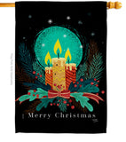 Christmas Candle Lights - Christmas Winter Vertical Impressions Decorative Flags HG114257 Made In USA