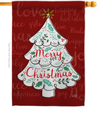 The Christmas Tree - Christmas Winter Vertical Impressions Decorative Flags HG137310 Made In USA