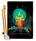 Christmas Candle Lights - Christmas Winter Vertical Impressions Decorative Flags HG114257 Made In USA