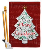 The Christmas Tree - Christmas Winter Vertical Impressions Decorative Flags HG137310 Made In USA