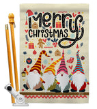 Christmas Gnome - Christmas Winter Vertical Impressions Decorative Flags HG137322 Made In USA