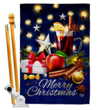 Christmas Wishes - Christmas Winter Vertical Impressions Decorative Flags HG192685 Made In USA